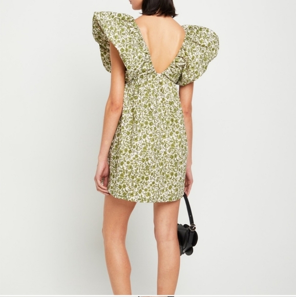 O.P.T Moda Didi Dress in Green Floral Size Large NWT - Picture 6 of 12